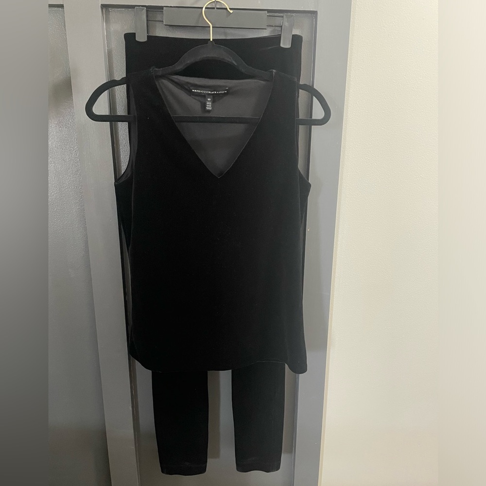 White House Black Market Velvet Set.